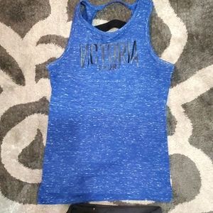XS VICTORIA Secret Sport blue tank top.